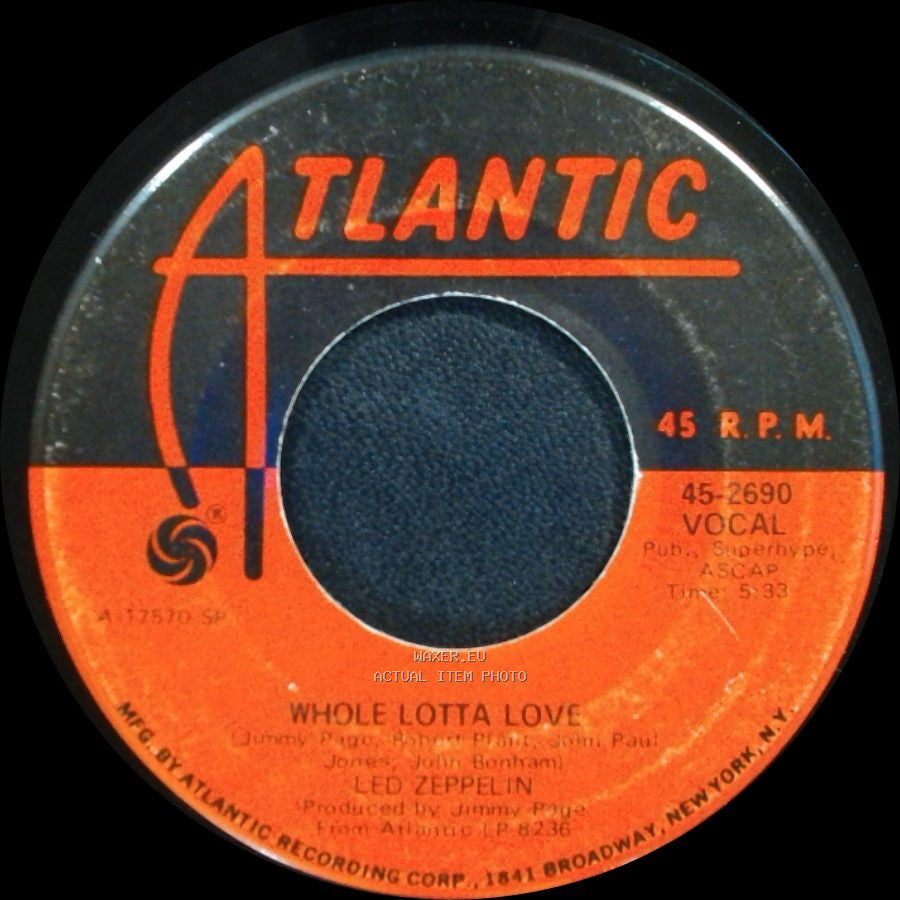 Led Zeppelin - Whole Lotta Love / Living Loving Maid (She's Just A Woman) side A