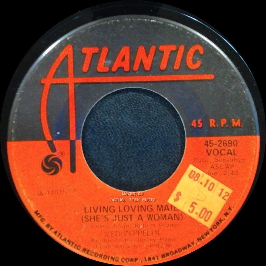 Led Zeppelin - Whole Lotta Love / Living Loving Maid (She's Just A Woman) side B