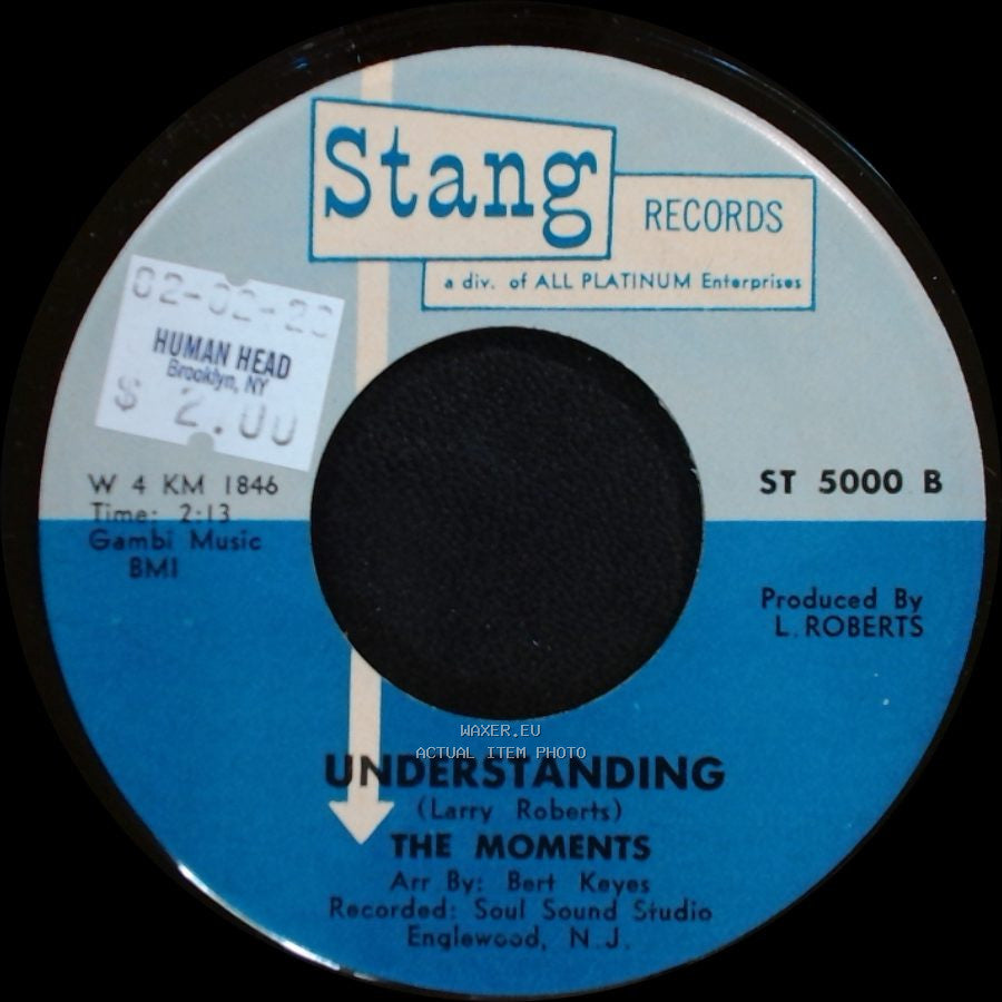 The Moments - Not On The Outside / Understanding side B