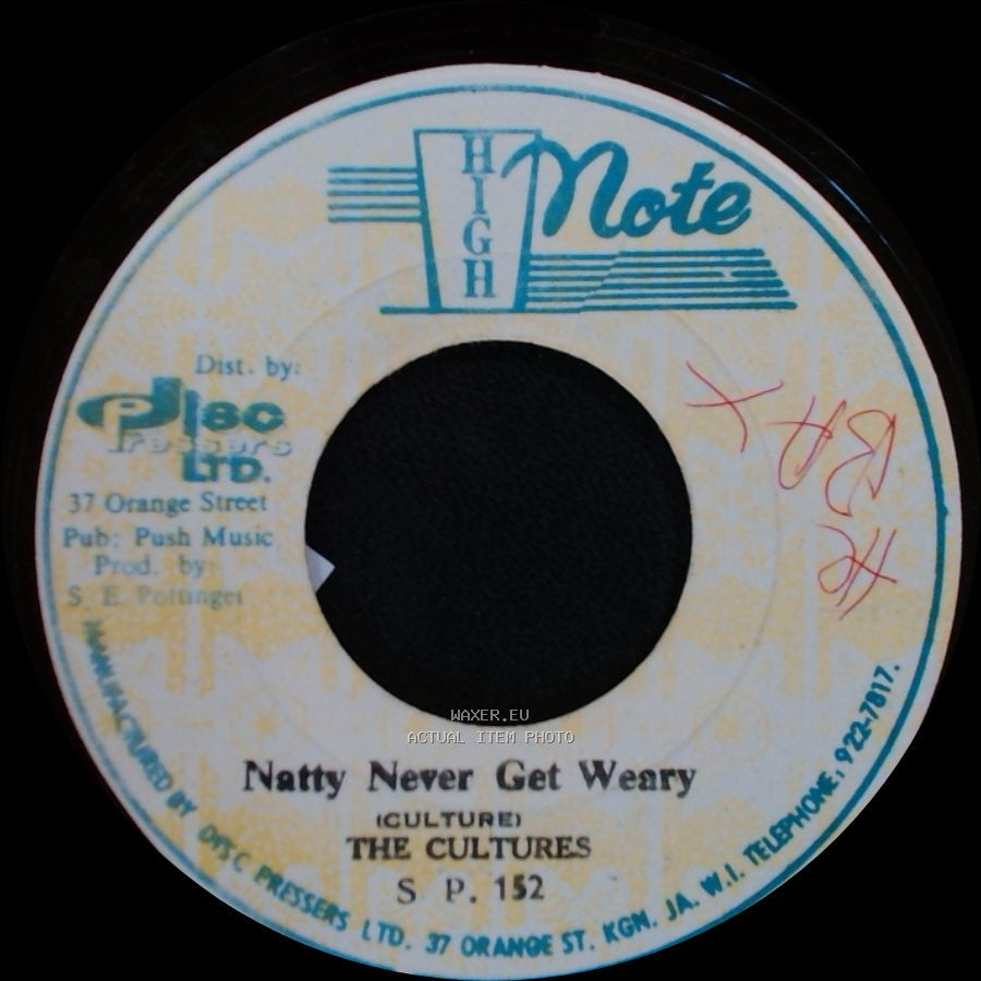 The Cultures / The Revolutionaires - Natty Never Get Weary / Natty Dub side A