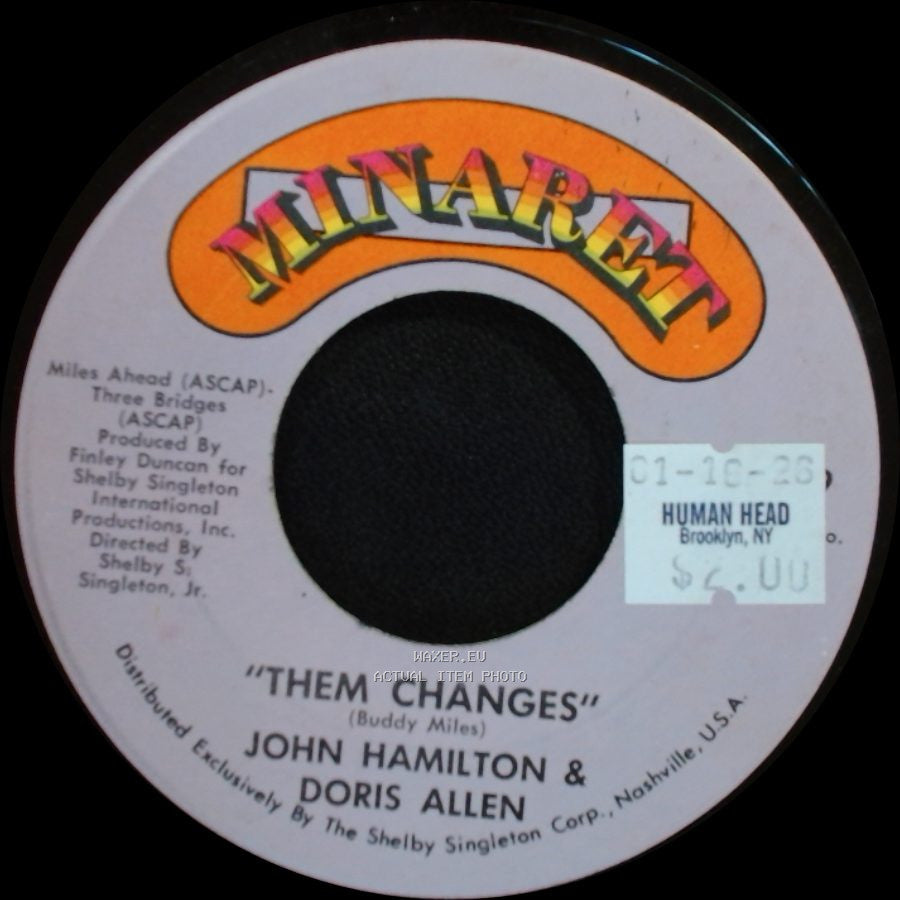 John Hamilton & Doris Allen - Bright Star / Them Changes side B