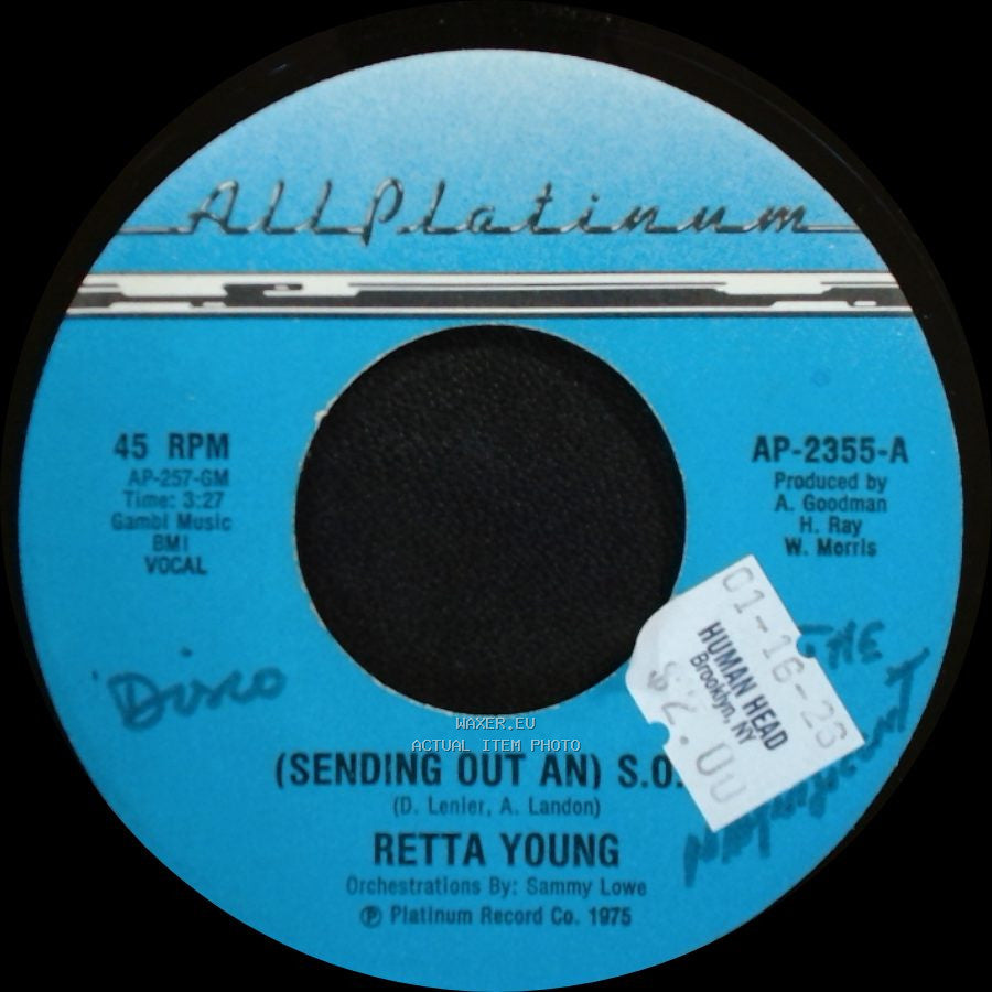 Retta Young - (Sending Out An) S.O.S. / (Sending Out An) S.O.S. side A