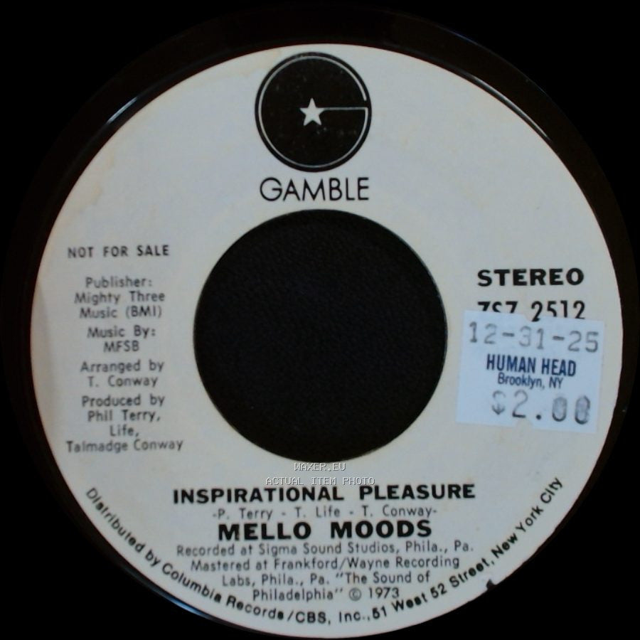 Mello Moods - Inspirational Pleasure / Stop Taking My Love For Granted side A