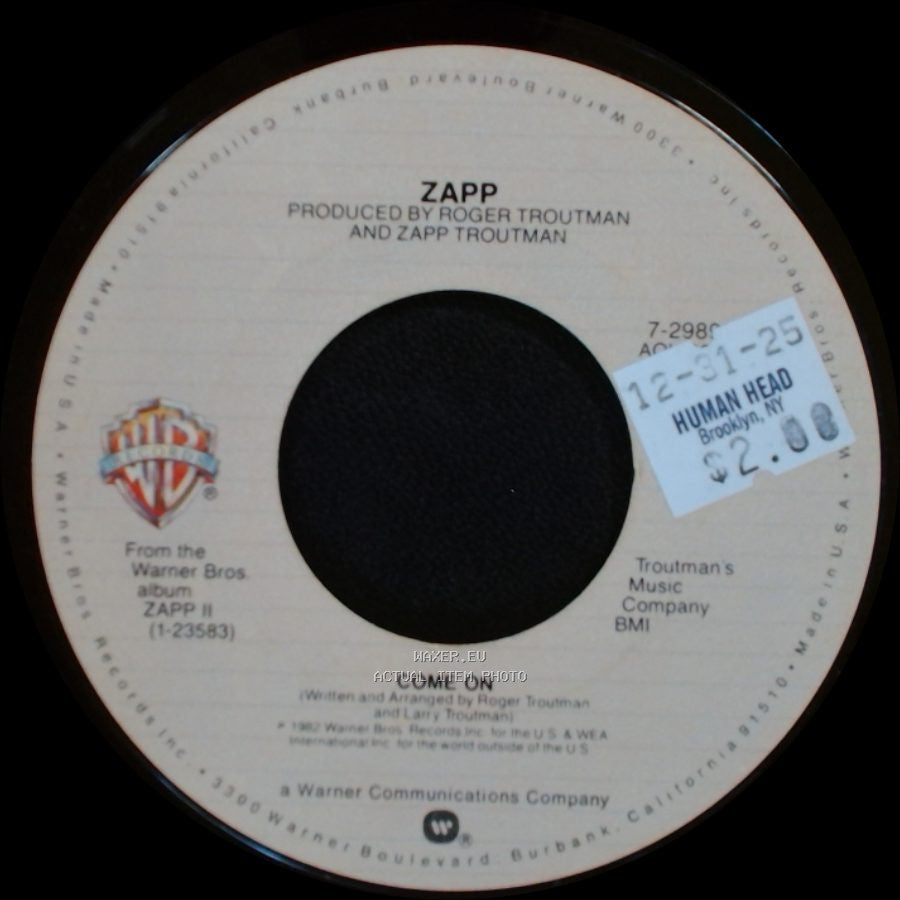 Zapp - Doo Wa Ditty (Blow That Thing) / Come On side B