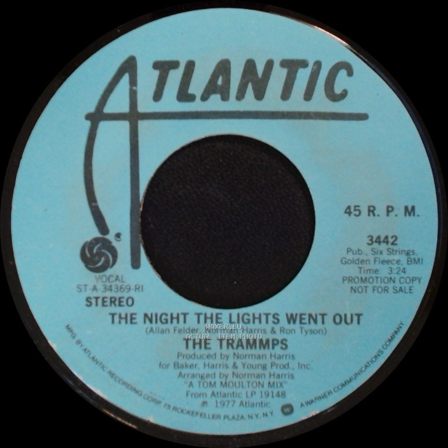The Trammps - The Night The Lights Went Out / The Night The Lights Went Out side B