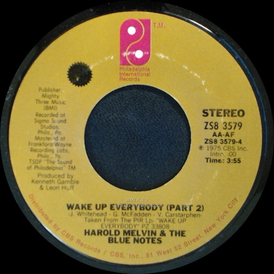Harold Melvin & The Blue Notes - Wake Up Everybody (Part 1) / Wake Up Everybody (Part 2) side B