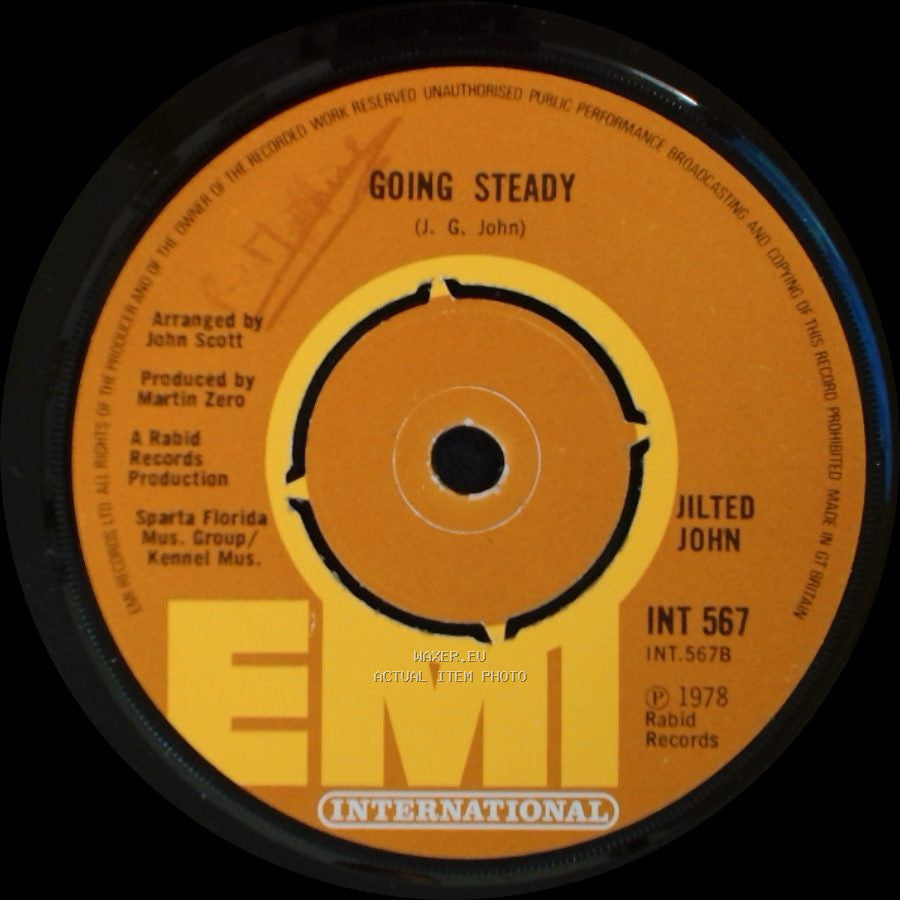 Jilted John - Jilted John / Going Steady side B