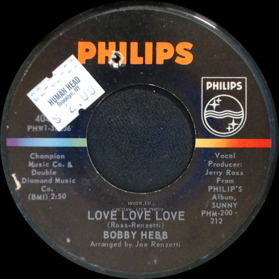 Bobby Hebb - Love Love Love / A Satisfied Man side A