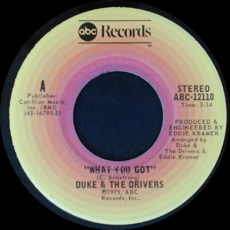 Duke & The Drivers - Like I Want It / What You Got side B