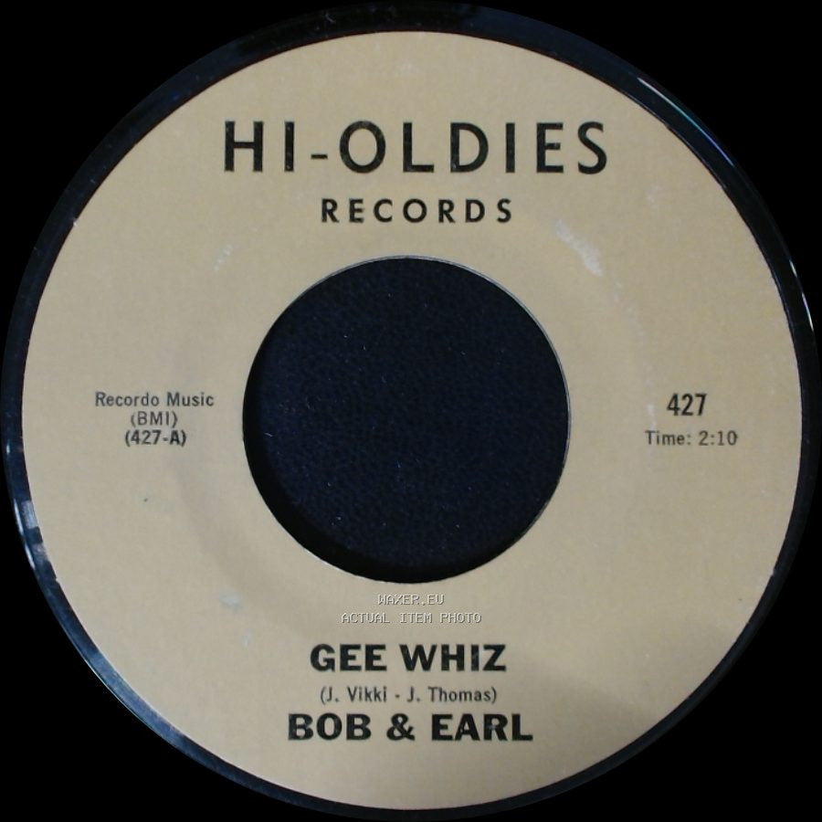 Bob & Earl - Sweet Pea / Gee Whiz side B