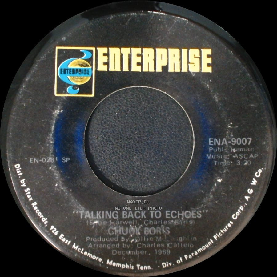 Chuck Boris - Talking Back To Echoes / You'll Wake Up Wiser side A