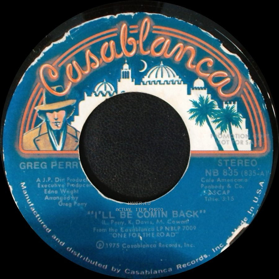 Greg Perry - I'll Be Comin Back / I'll Be Comin Back side B