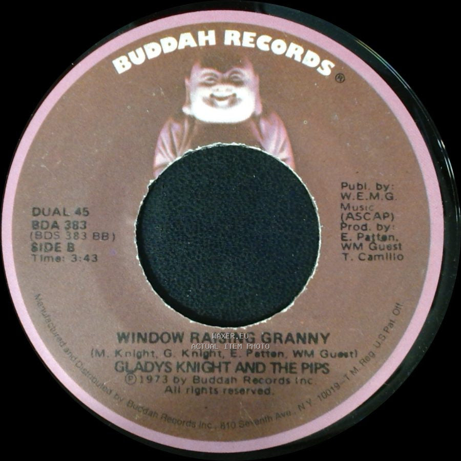 Gladys Knight And The Pips - Midnight Train To Georgia / Window Raising Granny side B