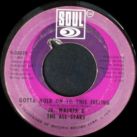 Jr. Walker & The All Stars - Clinging To The Thought That She's Coming Back / Gotta Hold On To This Feeling side A
