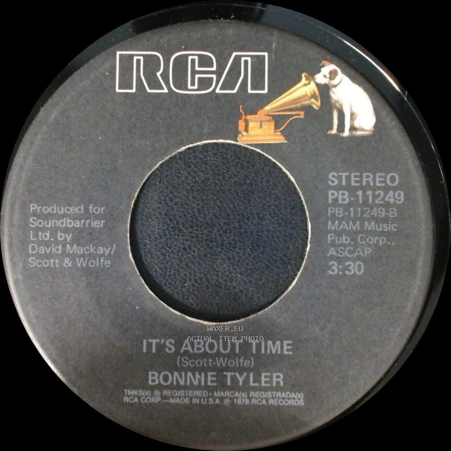 Bonnie Tyler - It's A Heartache / It's About Time side B