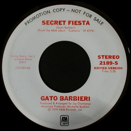 Gato Barbieri - Secret Fiesta / Sophia side A