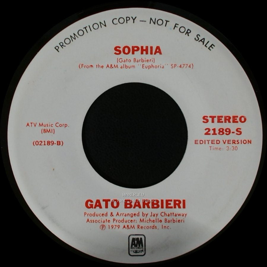 Gato Barbieri - Secret Fiesta / Sophia side B