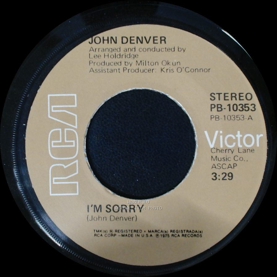 John Denver - Calypso / I'm Sorry side B