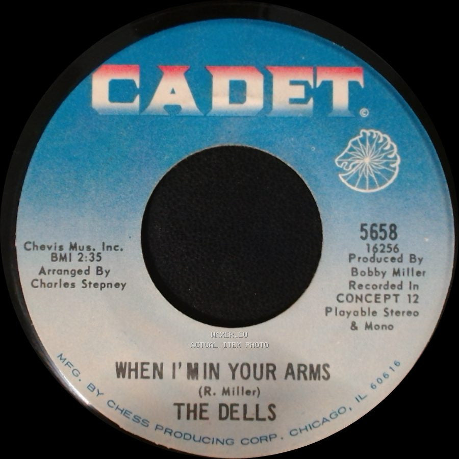 The Dells - On The Dock Of The Bay / When I'm In Your Arms side B
