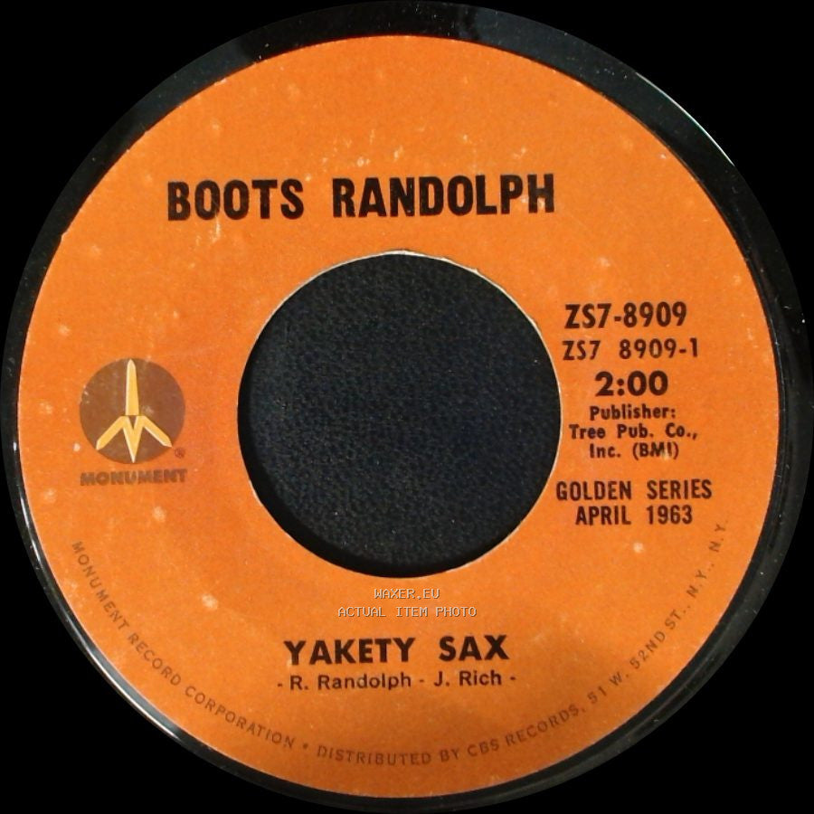 Boots Randolph - Yakety Sax / The Shadow Of Your Smile side A
