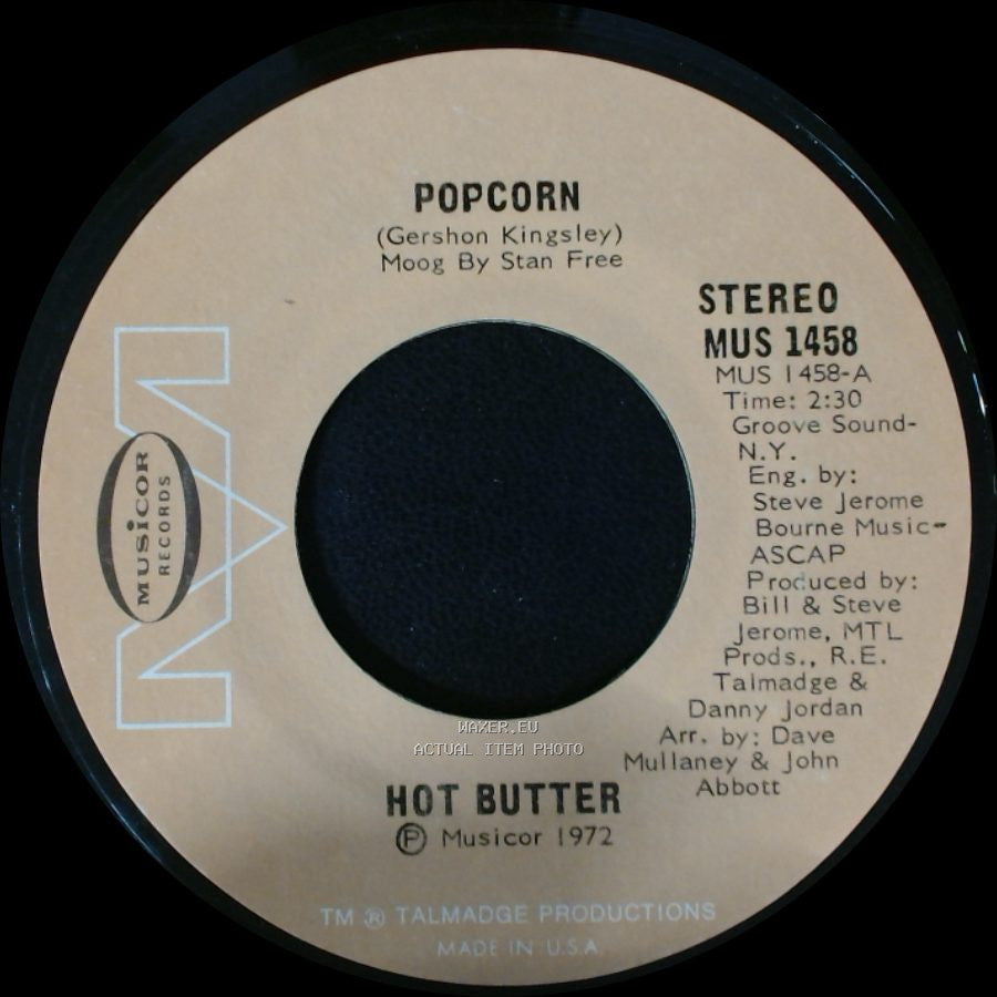 Hot Butter - At The Movies / Popcorn side B