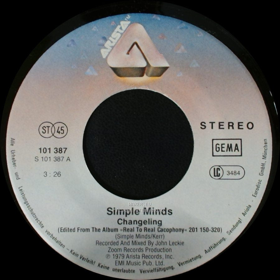 Simple Minds - Changeling / Premonition (Live) side A