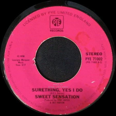 Sweet Sensation - Surething, Yes I Do / Sad Sweet Dreamer side A