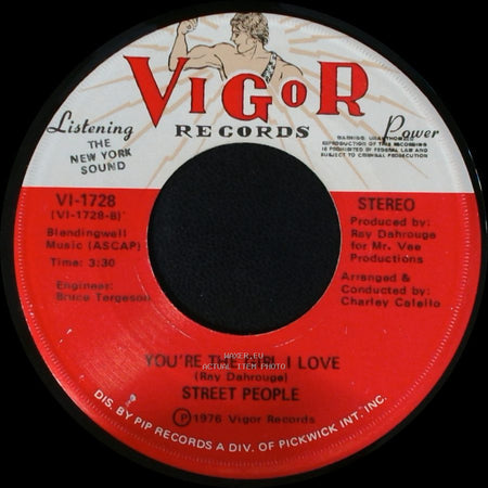 Street People - You're My One Weakness Girl / You're The Girl I Love side B