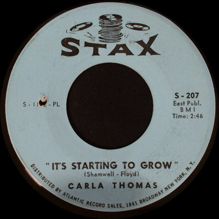 Carla Thomas - Something Good (Is Going To Happen To You) / It's Starting To Grow side B
