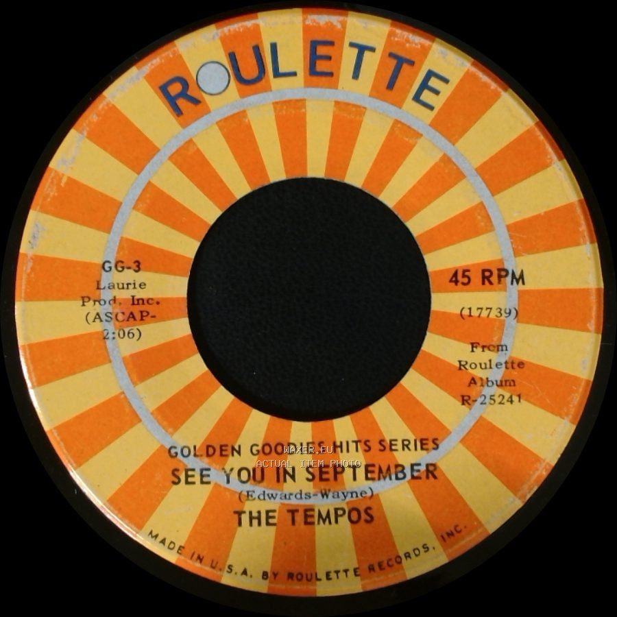 The Tempos / The Sparkletonés - See You In September / Boys Do Cry side A