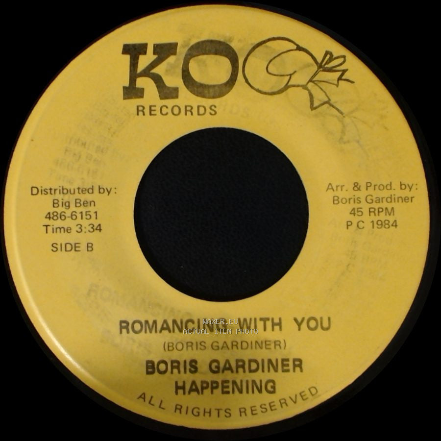 Dean Fraser / Boris Gardiner Happening - Feel Like Dancing / Romancing With You side B