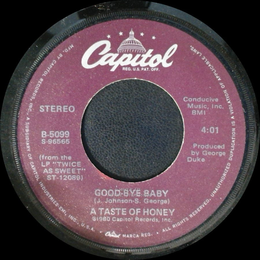 A Taste Of Honey - I'll Try Something New / Good-Bye Baby side B