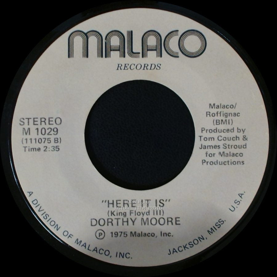 Dorthy Moore - Here It Is / Misty Blue side A
