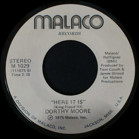 Dorthy Moore - Here It Is / Misty Blue side A