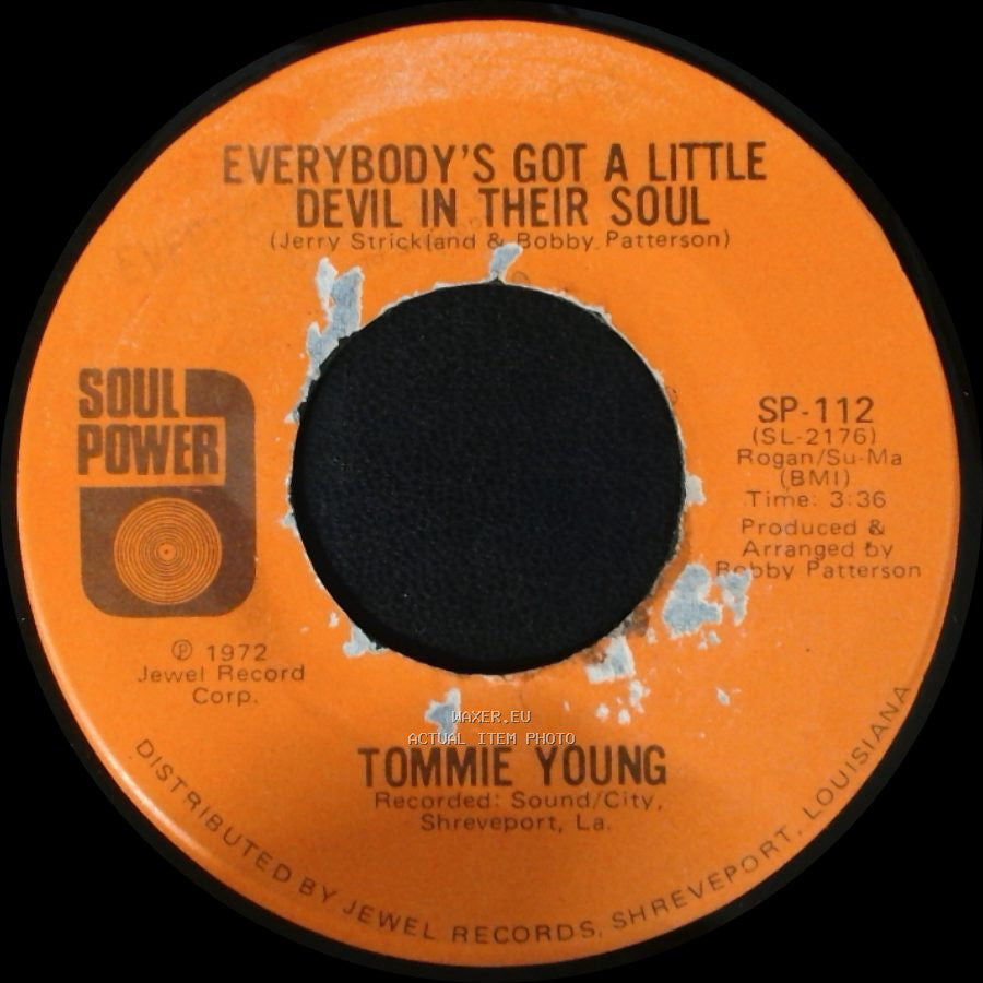 Tommie Young - Do You Still Feel The Same Way / Everybody's Got A Little Devil In Their Soul side B