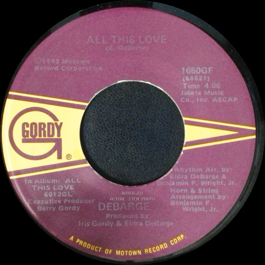 Debarge - I'm In Love With You / All This Love side B