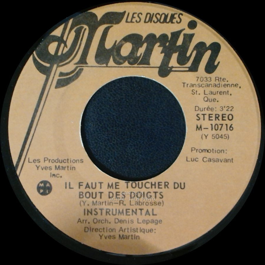 Nancy Harris - Il Faut Me Toucher Du Bout Des Doigts / Il Faut Me Toucher Du Bout Des Doigts side A