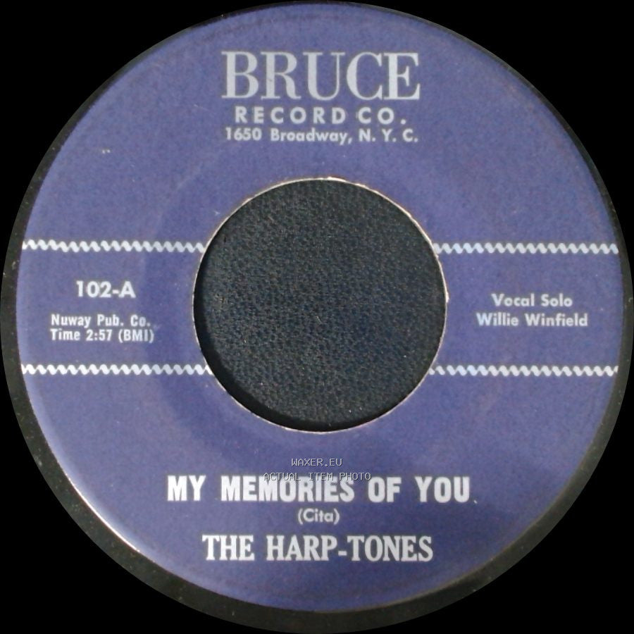The Harp-Tones - My Memories Of You / It Was Just For Laughs side A