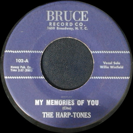 The Harp-Tones - My Memories Of You / It Was Just For Laughs side A