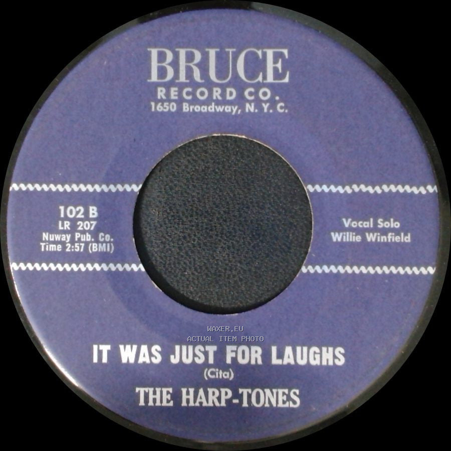 The Harp-Tones - My Memories Of You / It Was Just For Laughs side B