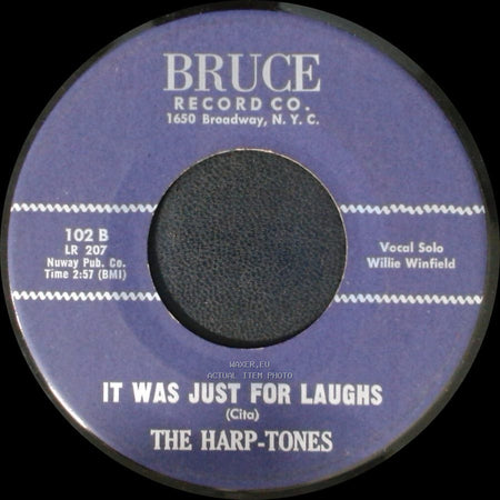 The Harp-Tones - My Memories Of You / It Was Just For Laughs side B