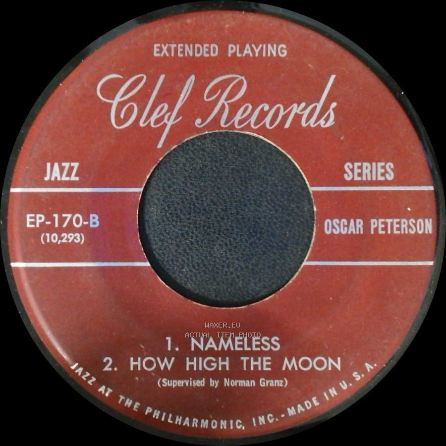 Oscar Peterson - Nameless / How High The Moon / Unknown Title B side A