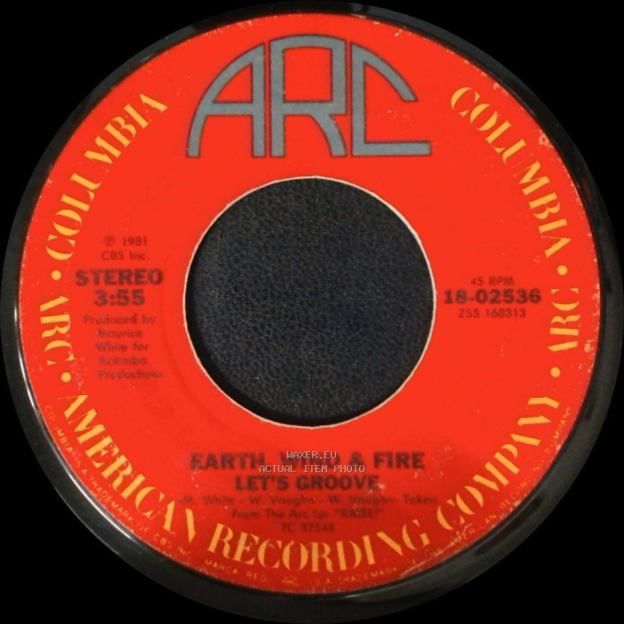 Earth, Wind & Fire - Let's Groove / Let's Groove (Instrumental) side A