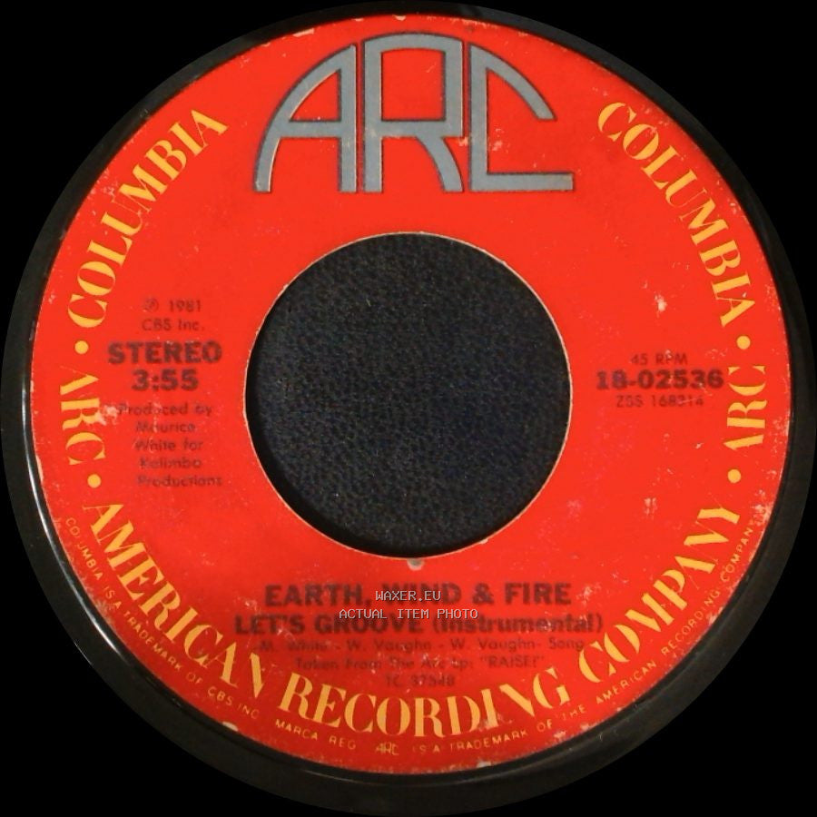 Earth, Wind & Fire - Let's Groove / Let's Groove (Instrumental) side B