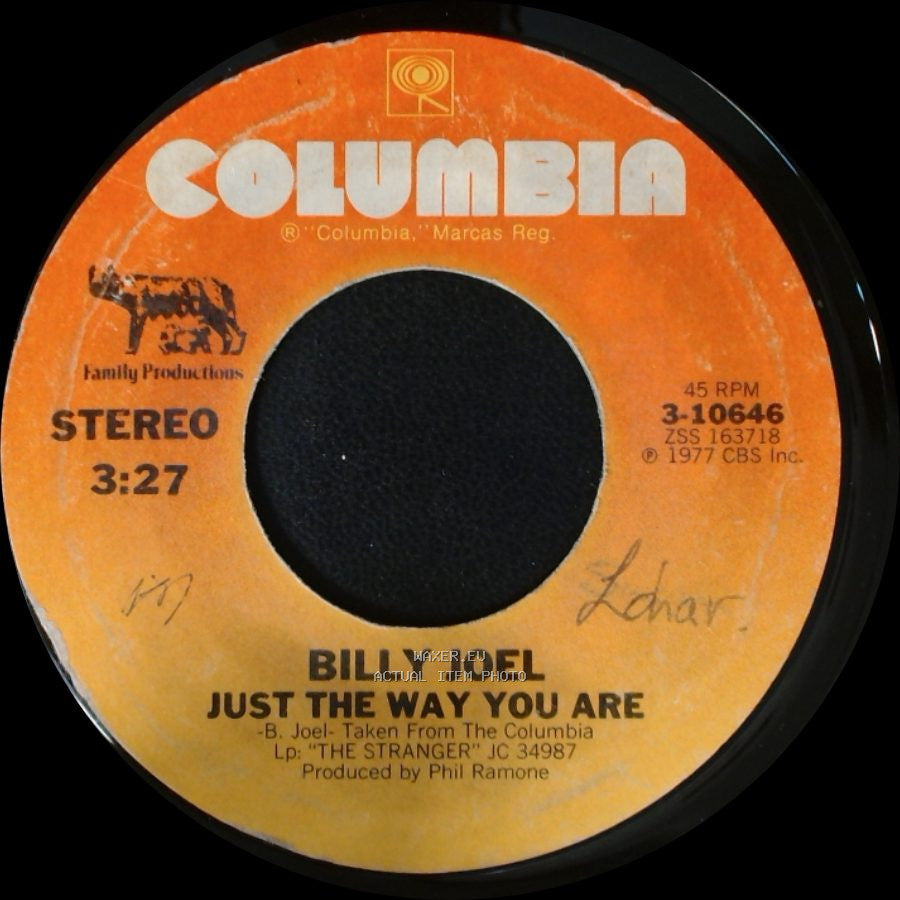 Billy Joel - Get It Right The First Time / Just The Way You Are side B