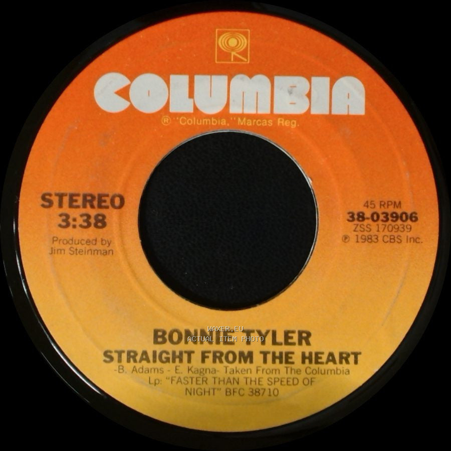 Bonnie Tyler - Total Eclipse Of The Heart / Straight From The Heart side B