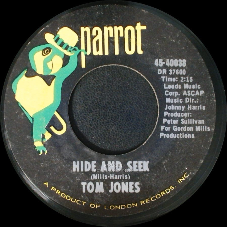 Tom Jones - Love Me Tonight / Hide And Seek side B