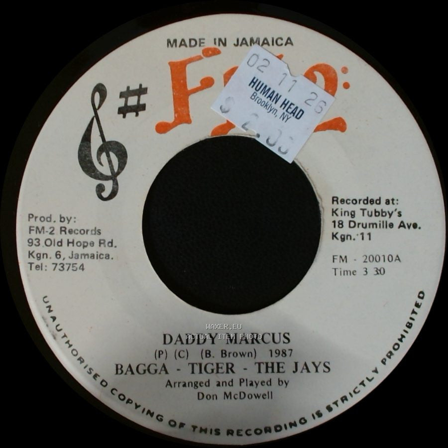Daddy Marcus - Bagga - Tiger - The Jays / Marcus Version side A