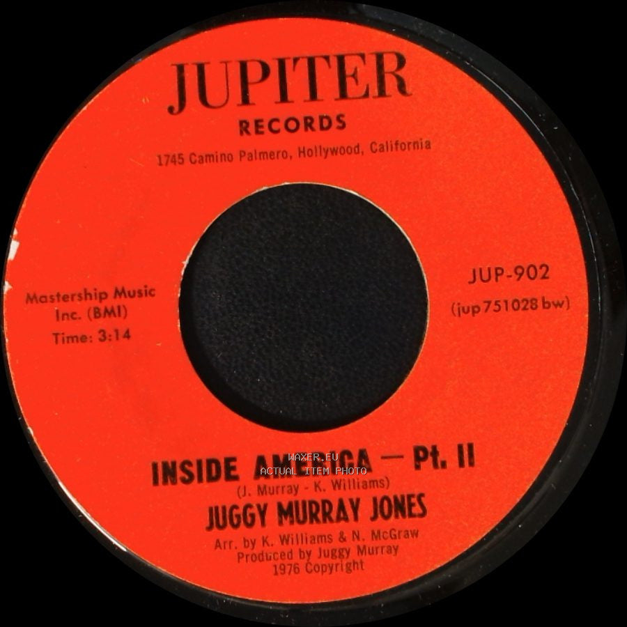 Juggy Murray Jones - Inside America - Pt. I / Inside America - Pt. Ii side B