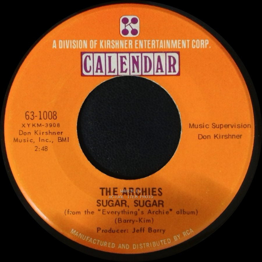 The Archies - Sugar, Sugar / Melody Hill side A